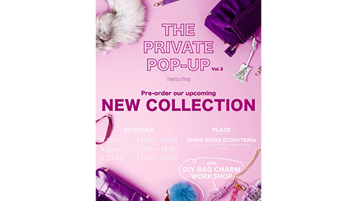 9/25-27 THE PRIVATE ポップアップにて新作コレクションをご紹介